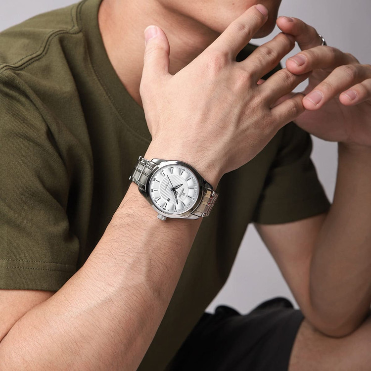 ساعت مچی مردانه نیوی فورس Naviforce مدل NF8032 بند استیل نقرهای | اورجینال + گارانتی